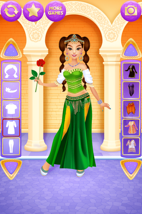 阿拉伯公主装扮游戏