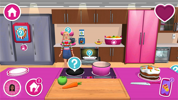 芭比梦幻屋厨房玩法攻略