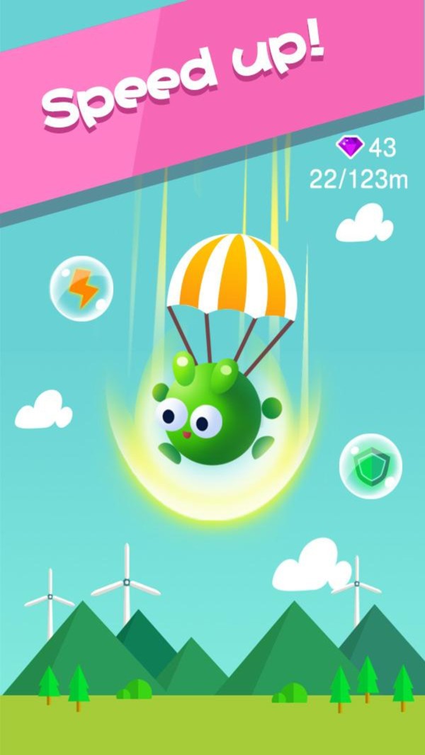 青蛙跳伞游戏
