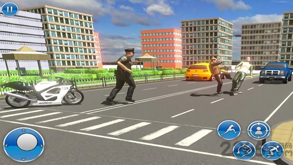 警察自行车追捕游戏